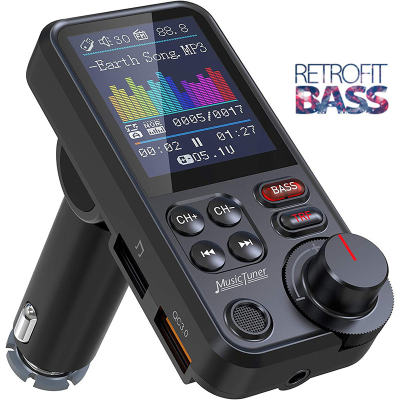 Audio Music To Video - Bluetooth-compatible Car Wireless FM Transmitter Radio