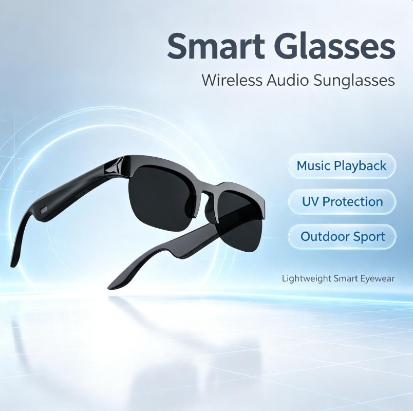 Audio Music To Video - 2026 Smart Audio Sunglasses Bluetooth Call