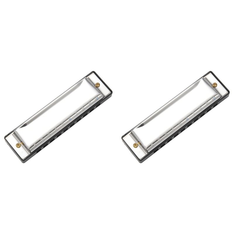 Harmonica 10 Hole - ABLB-2X 10 Holes Blues Harmonica Musical