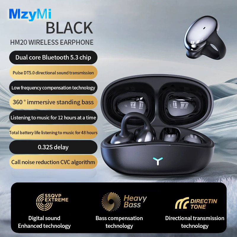 Contact Pickup Mic - MZYMI HM20 Ear Clip Headset ENC