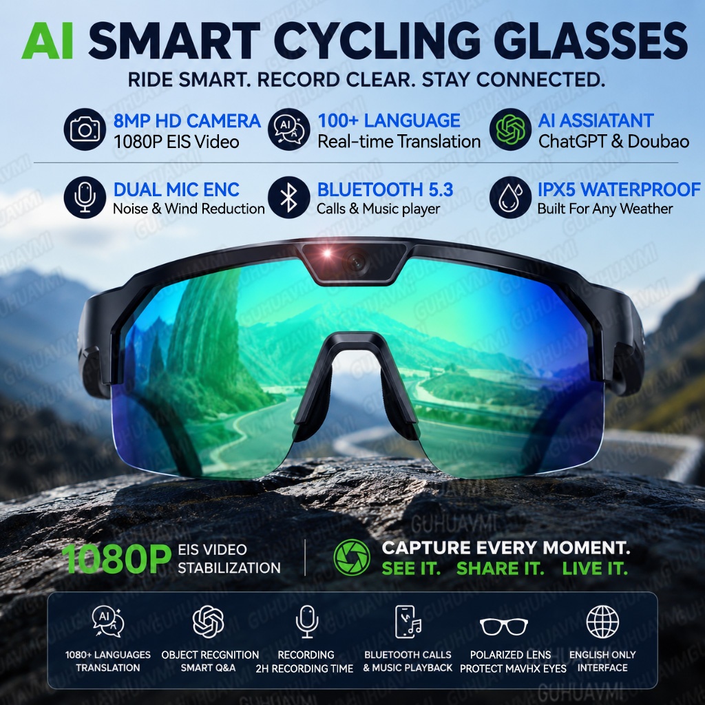 Audio Music To Video - 2026 Upgrade Smart Glasses with 8MP