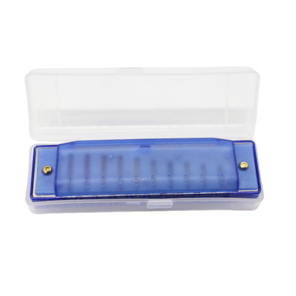 Harmonica 10 Hole - Clear Tuning 10 Hole Harmonica Translucent