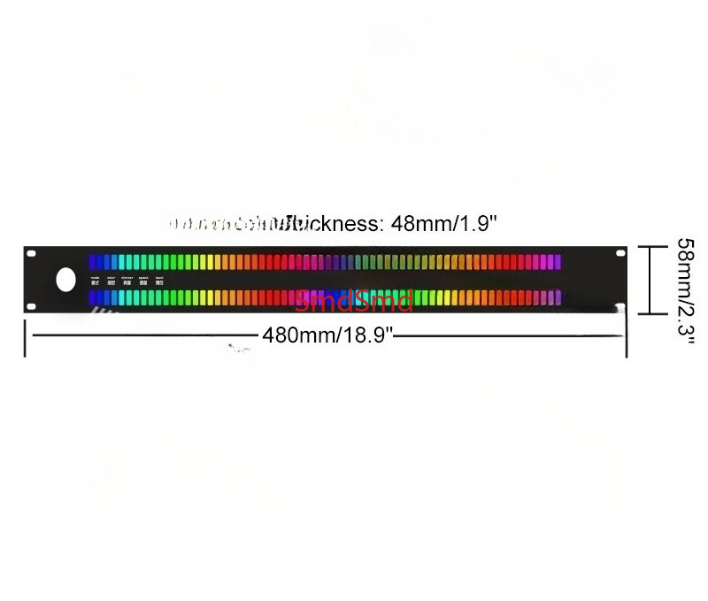 Audio Music Visualizer - 128-Light LED Music Spectrum Display LED64X2
