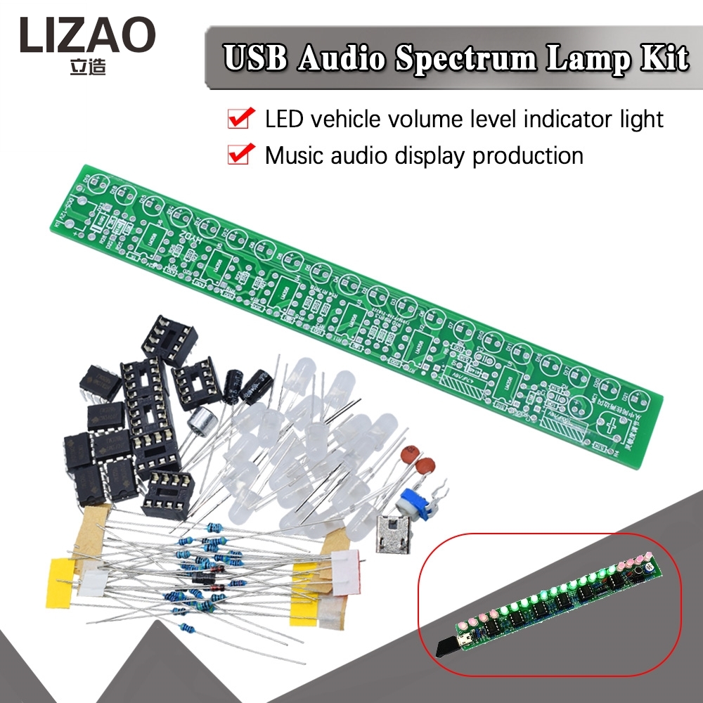 USB Audio Spectrum Lamp DIY Ki - đánh giá và giá Audio Music Visualizer