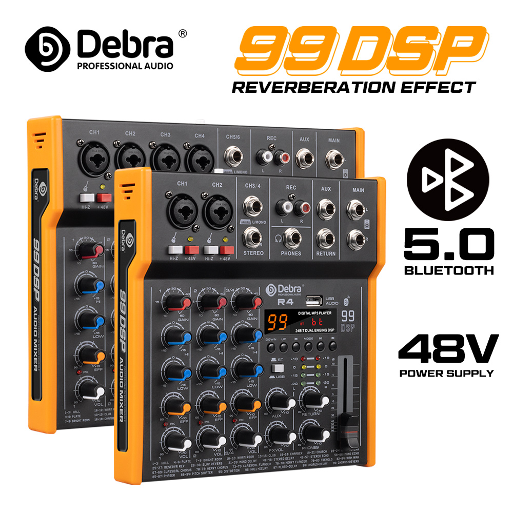 Debra R4/R6 6-Channel Multi-Au - đánh giá và giá Audio Music Mixer