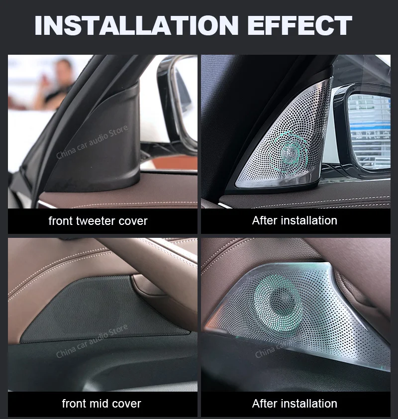 LED Car Speaker Tweeter Cover  - đánh giá và giá Audio Music Cover