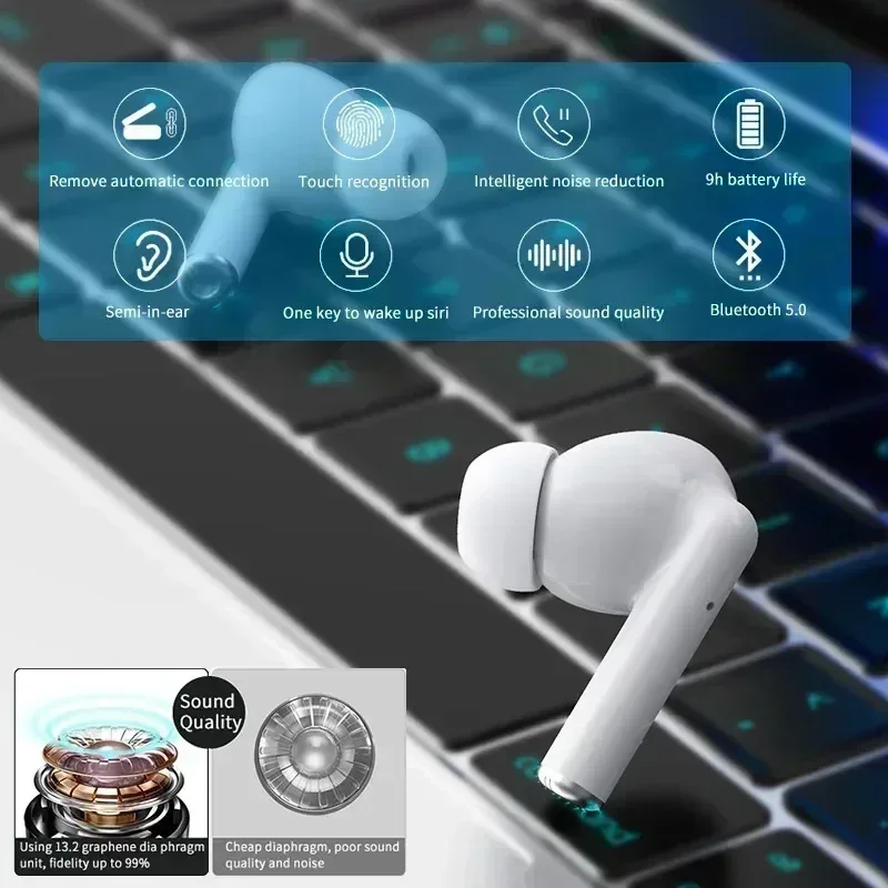 NEW headphones Wireless Headph - đánh giá và giá Contact Pickup Mic