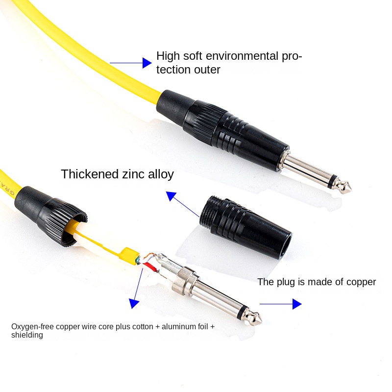 6.5mm Jack Audio Cable 6.35 Ja - đánh giá và giá Audio Music Mixer