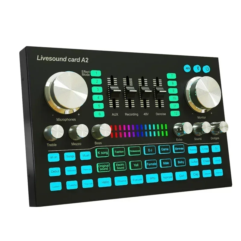 A2 Soundcard live Sound Card B - đánh giá và giá Audio Music Mixer