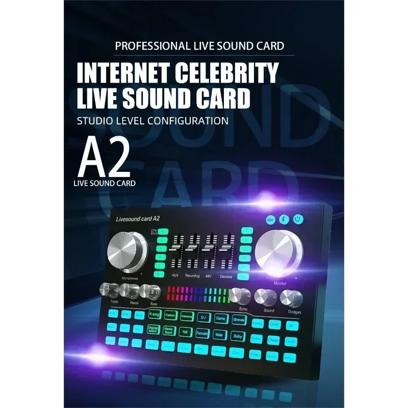 A2 Soundcard live Sound Card B - đánh giá và giá Audio Music Mixer