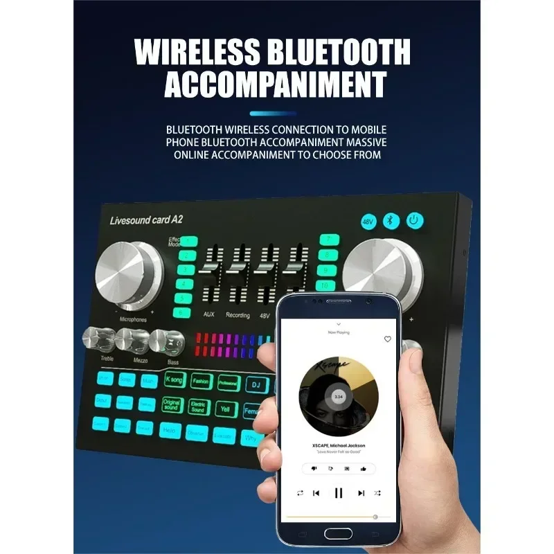 A2 Soundcard live Sound Card B - đánh giá và giá Audio Music Mixer