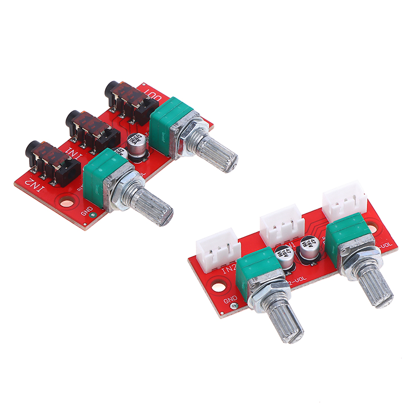 1Pc Dual Channel Stereo Passiv - đánh giá và giá Audio Music Mixer