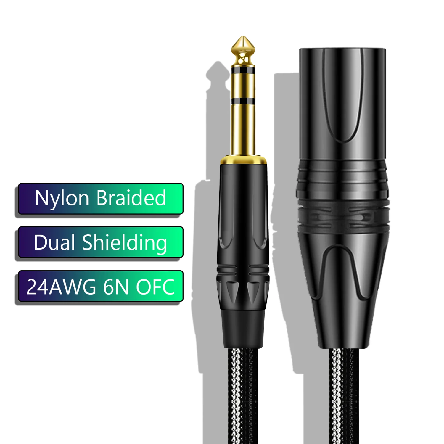 XLR Male To 6.35mm TRS Balance - đánh giá và giá Audio Music Mixer