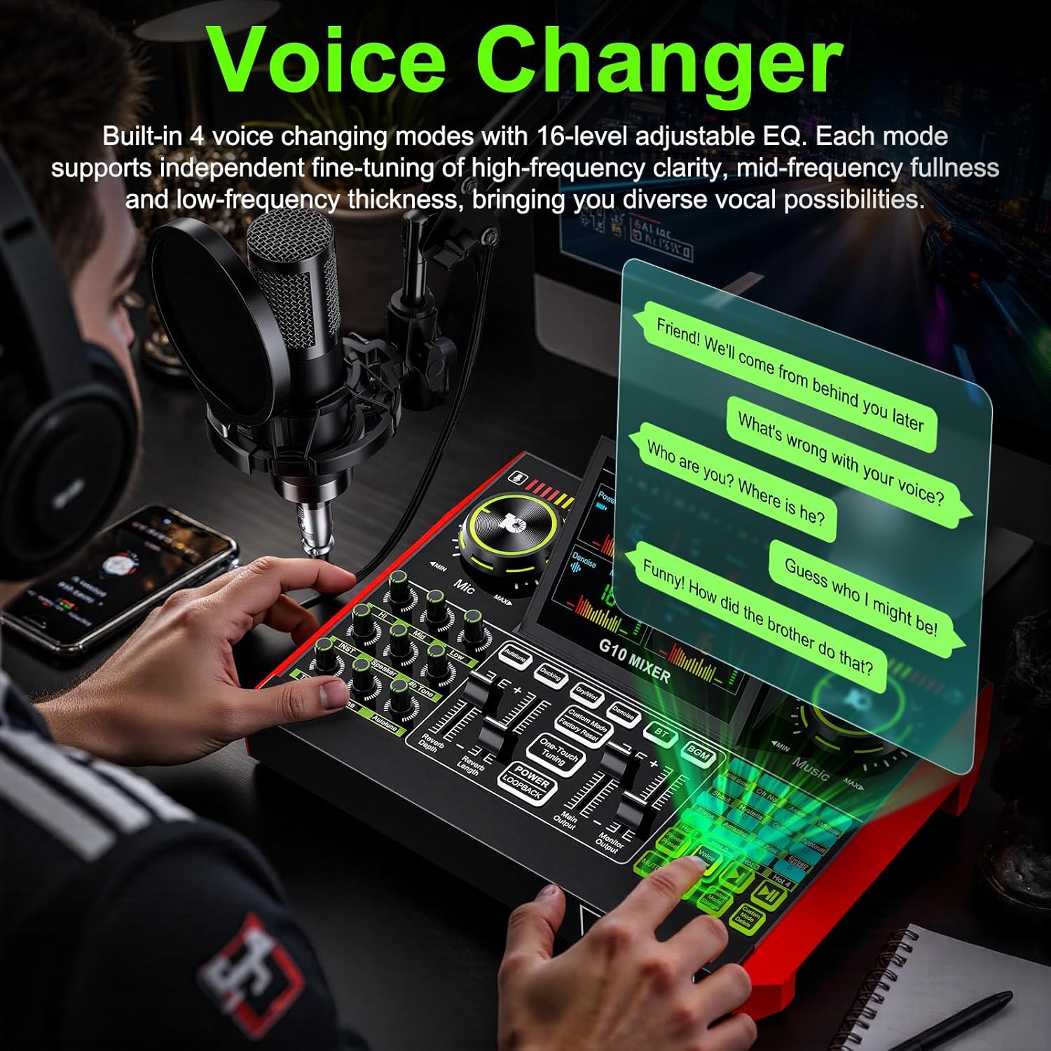 Tenlamp G10 Live Streaming Aud - đánh giá và giá Audio Music Mixer