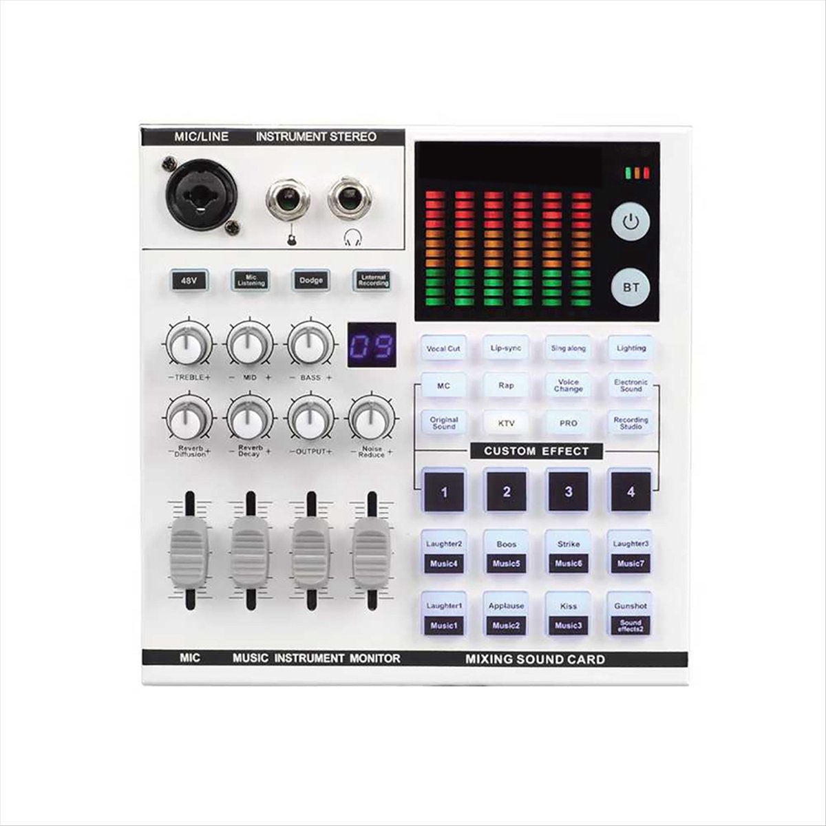 DTC5 SN800 Live Sound Card Voi - đánh giá và giá Audio Music Mixer