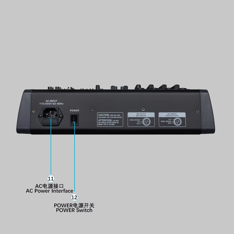 GAX-HLM80 Green Audio 8-channe - đánh giá và giá Audio Music Mixer