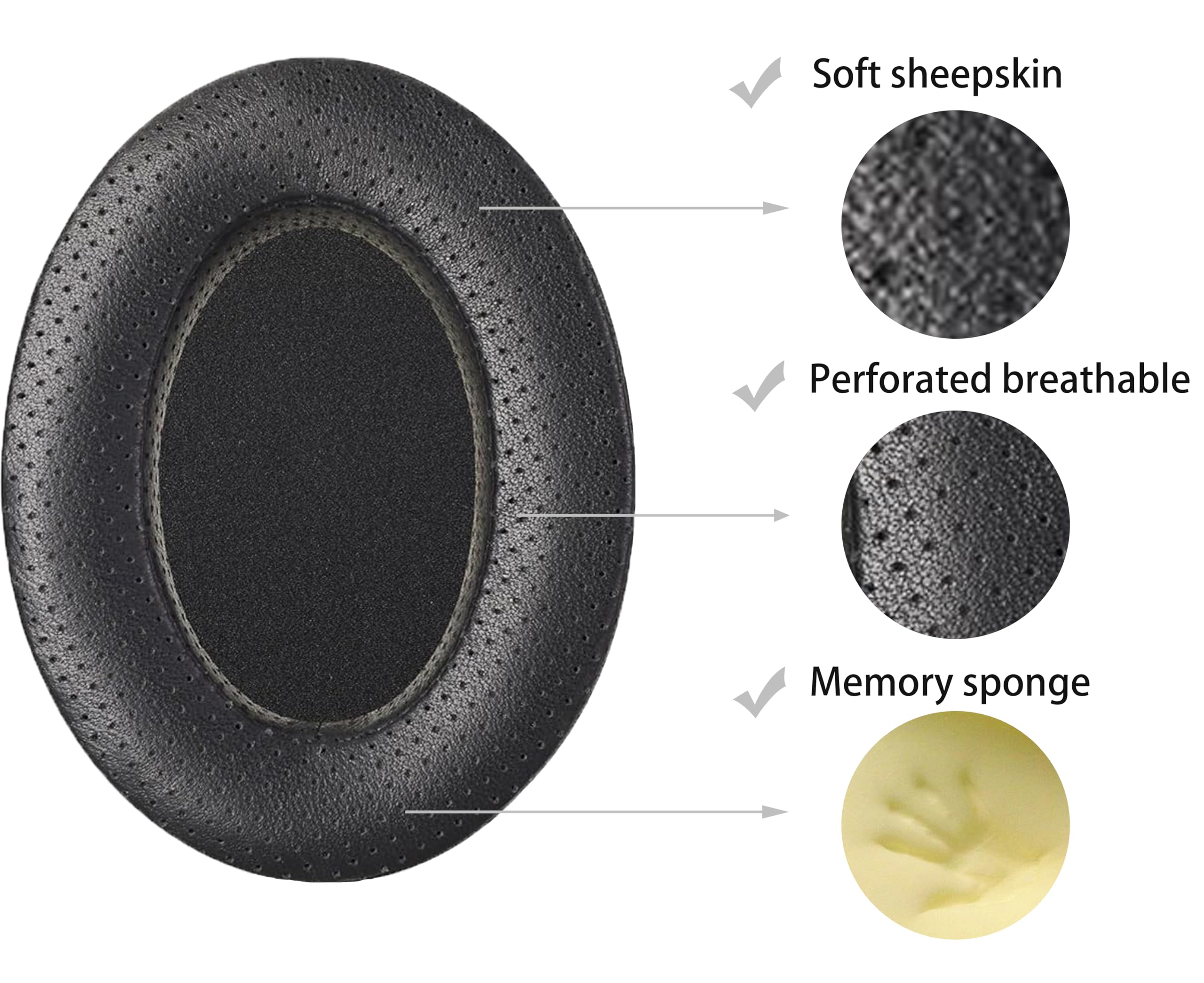 Upgrade Sheepskin Replacement  - đánh giá và giá Sennheiser Headphone Momentum 4
