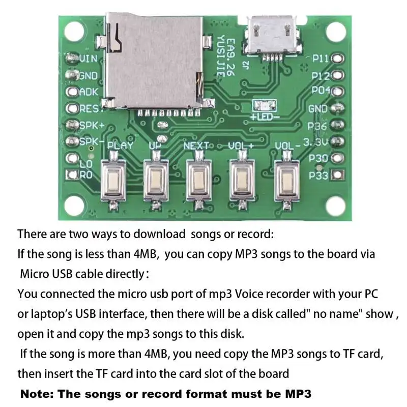 RCmall MP3 Voice Module Bộ Wel - đánh giá và giá Audio Music For Download